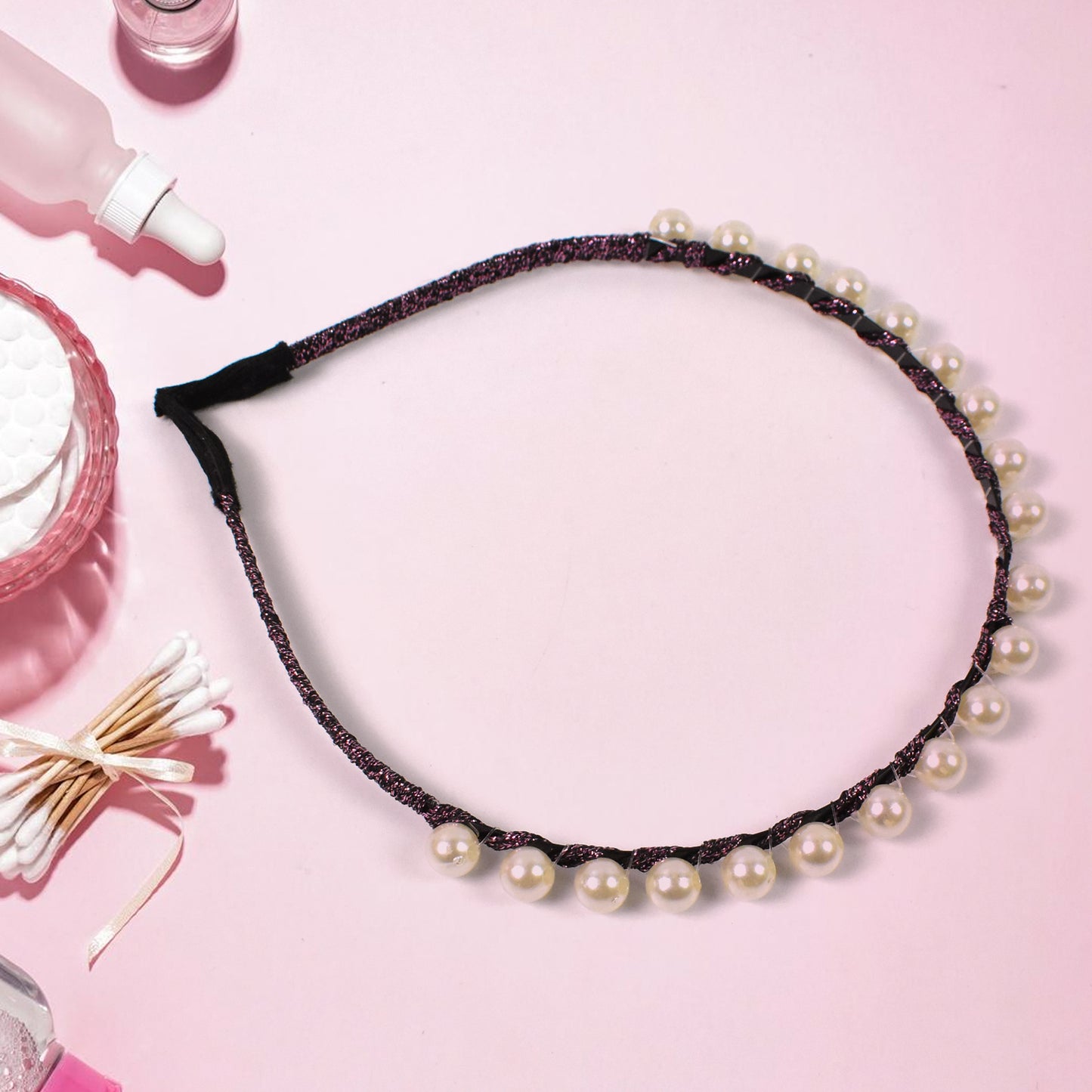Hairband Pearls Fancy Party Hairband (1 Pc Mix Design)