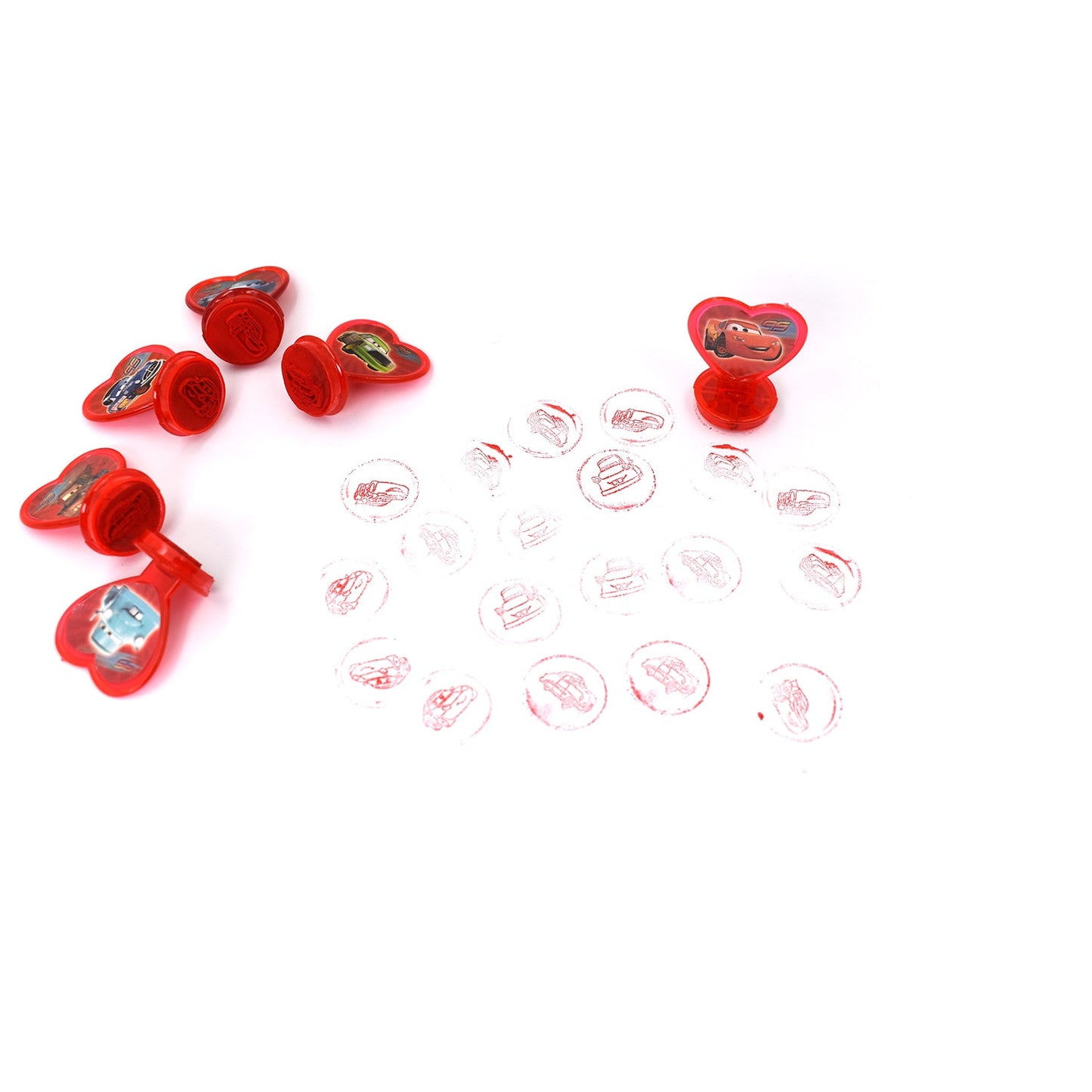 4807 6 Pc Car Stamp Set Used In All Types Of Household Places By Kids And Childrens For Playing Purposes.