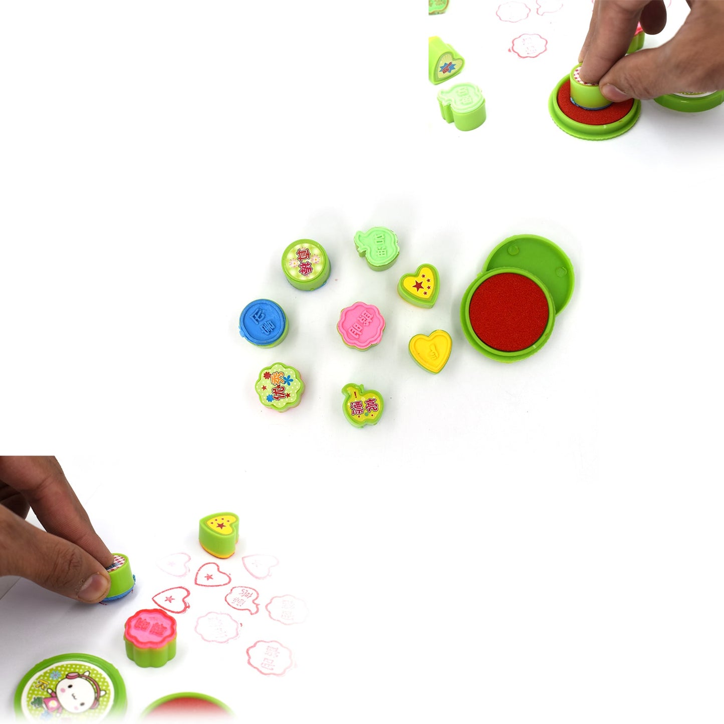 4806 9 Pc Stamp Set Used In All Types Of Household Places By Kids And Childrens For Playing Purposes.