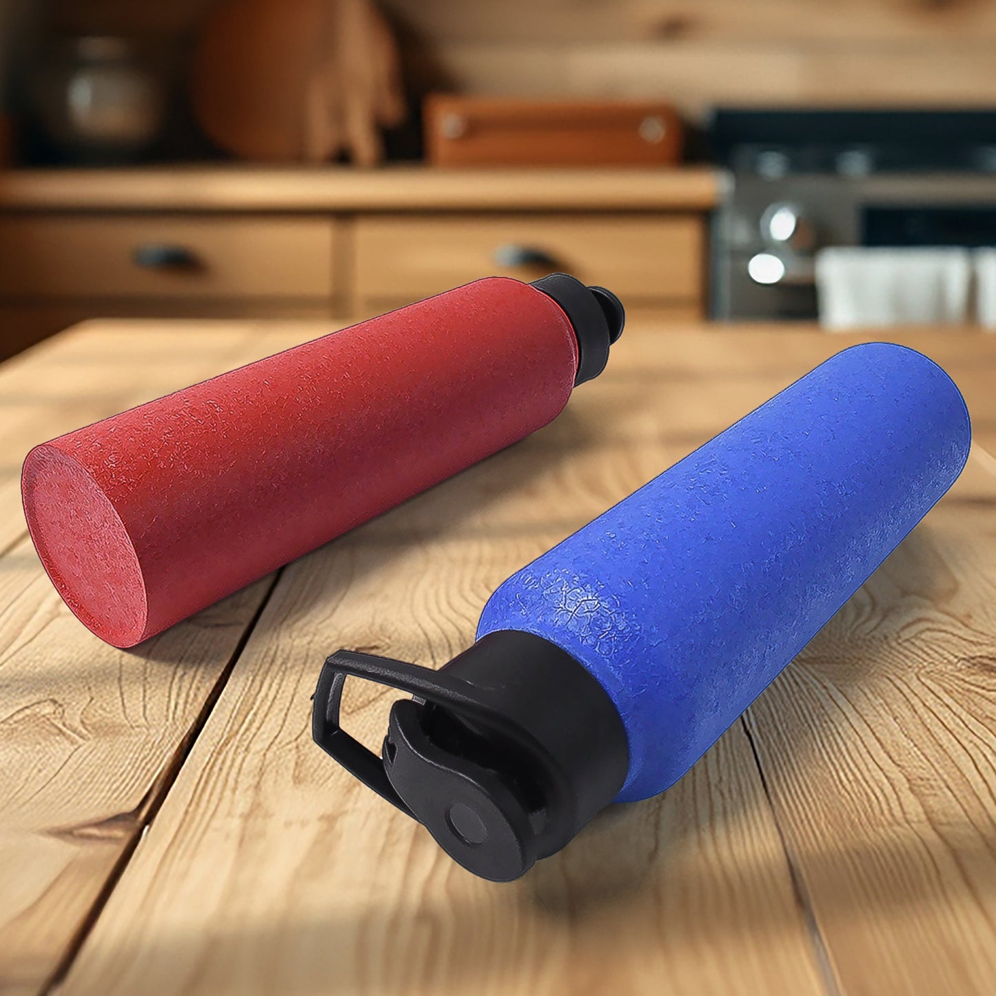 Stainless Steel Water Bottle Fridge Water Bottle (1000ml Mix Colour 1 Pc)