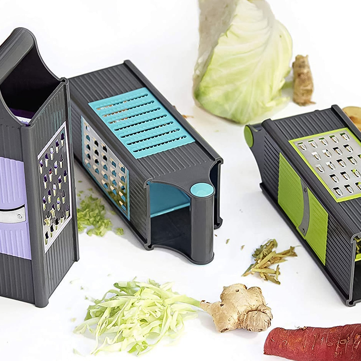 Steel And Plastic 4 In 1 Vegetable Fruit Slicer Grater Slicer (1 Pc)