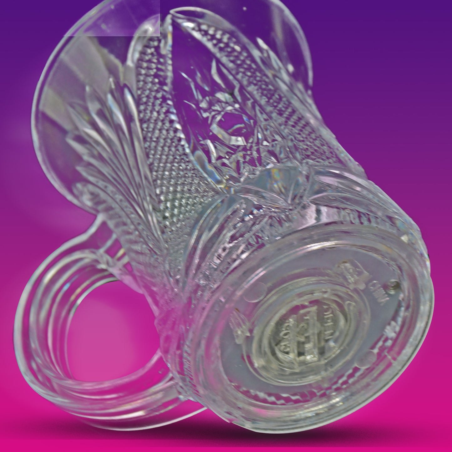 4727 Flashing Cup Led Water Sensor Light Up Cup With Handle For Home Kitchen Fun Luminous Water Cup Party Birthday Nightclub Christmas Disco Entertainment Cup (2 Pcs Set)