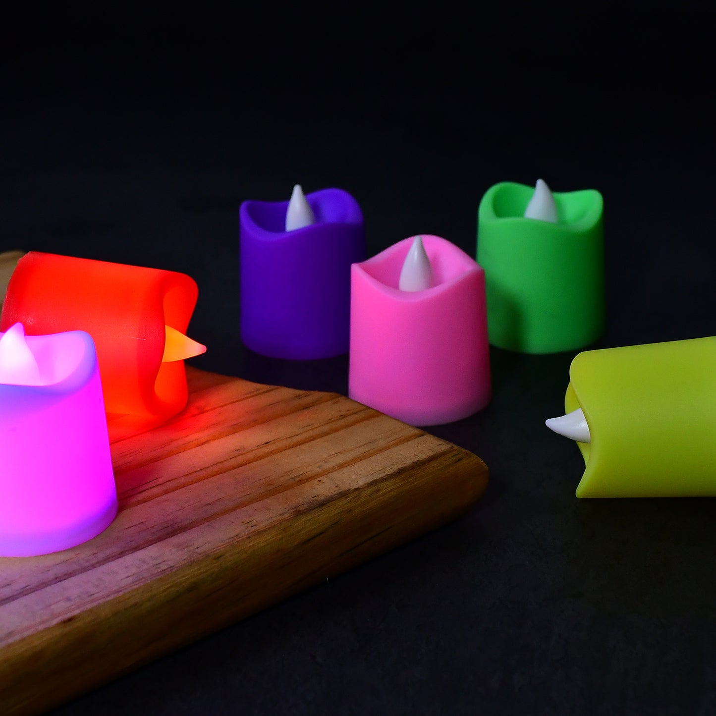 6430 1pc Festival Decorative - Led Tealight Candles Battery Operated Candle Ideal For Party.