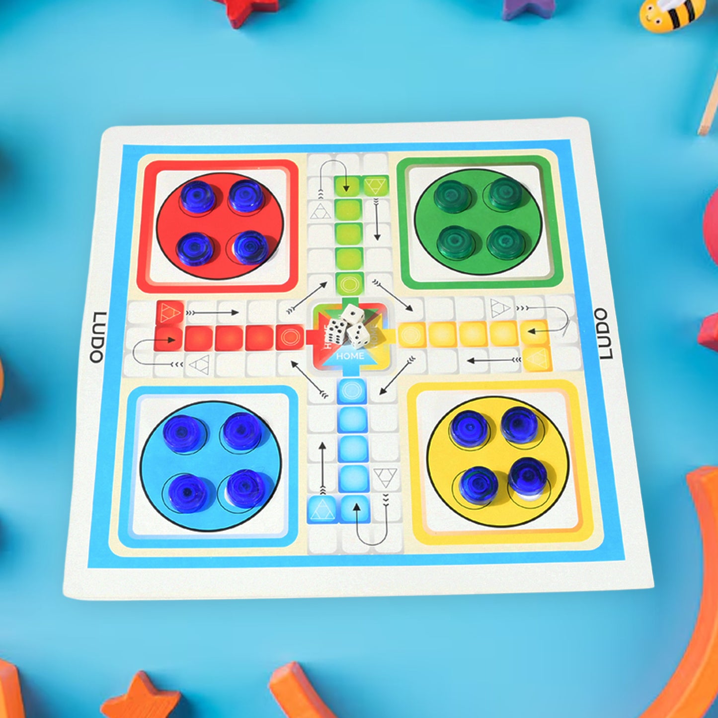 17669 13 In 1 Family Board Game Chess Snakes Ladders Ludo Tic-tac-toe Checkers Travel Bingo Football Space Venture Steeplechase Set For Kids