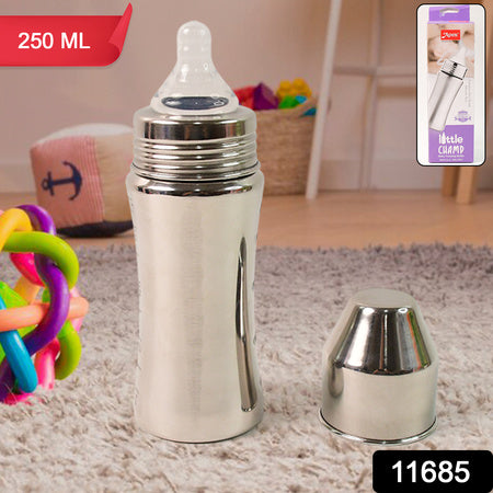 Apex Stainless Steel Little Champ Baby Feeding Bottle (250 Ml)