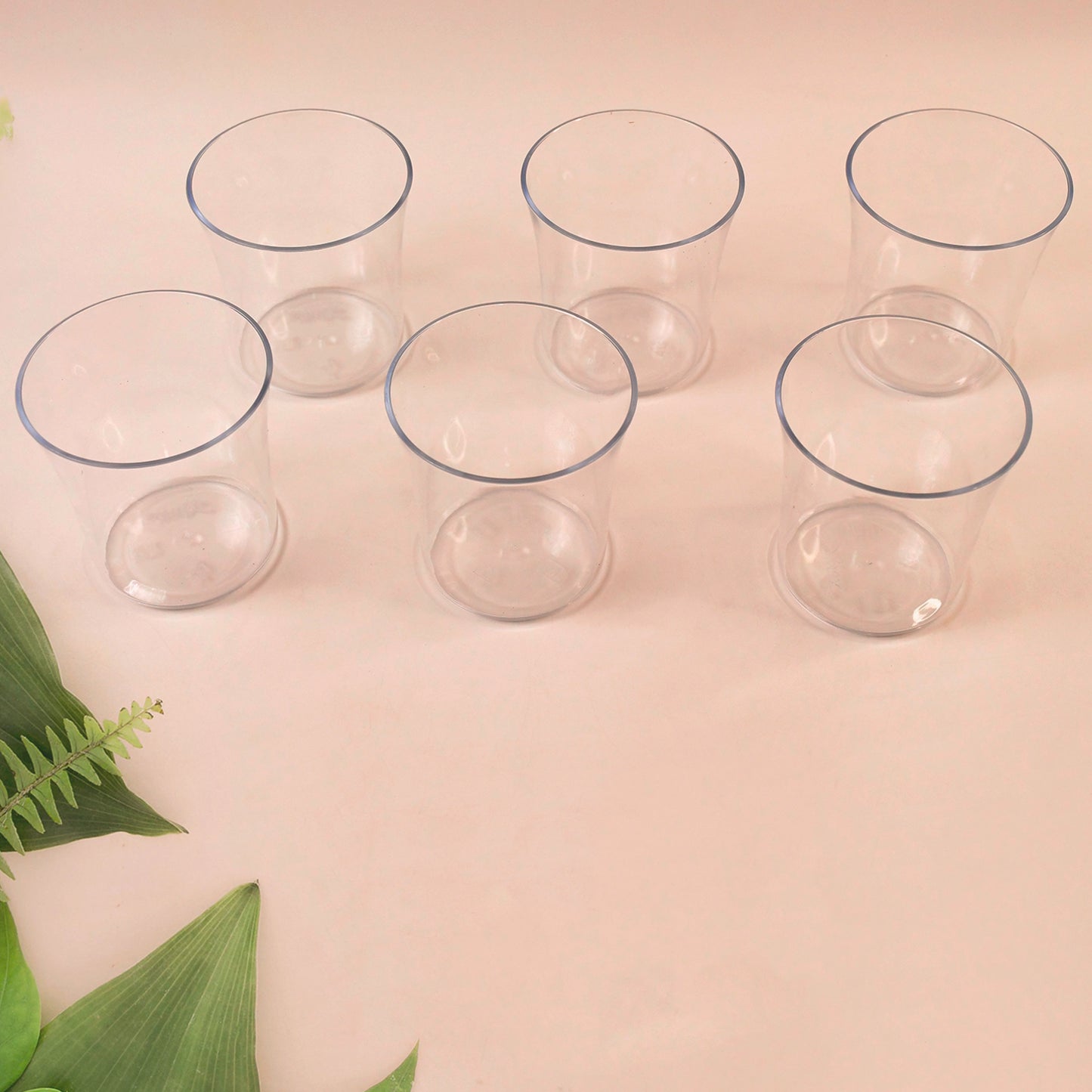 Apex Welcome Plastic Glass Set For Daily Use Set Of 6