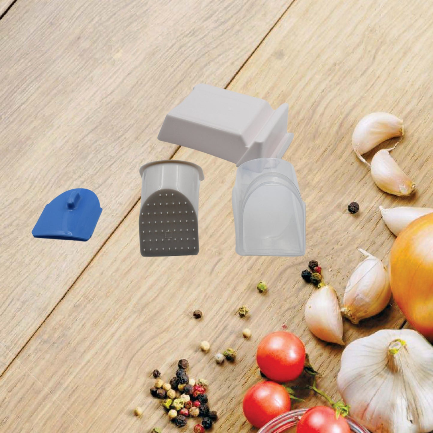 2904 Multi-function Time Saving Vegetable Slicer Cutter + Julienne 5-in-1 Food Vegetable Potato Chopper Garlic Grinder