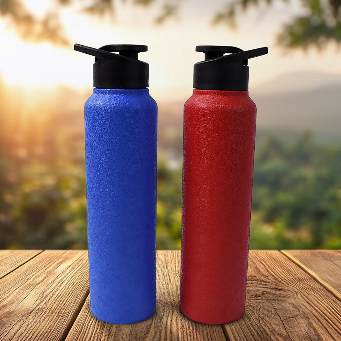 Stainless Steel Water Bottle Fridge Water Bottle (1000ml Mix Colour 1 Pc)