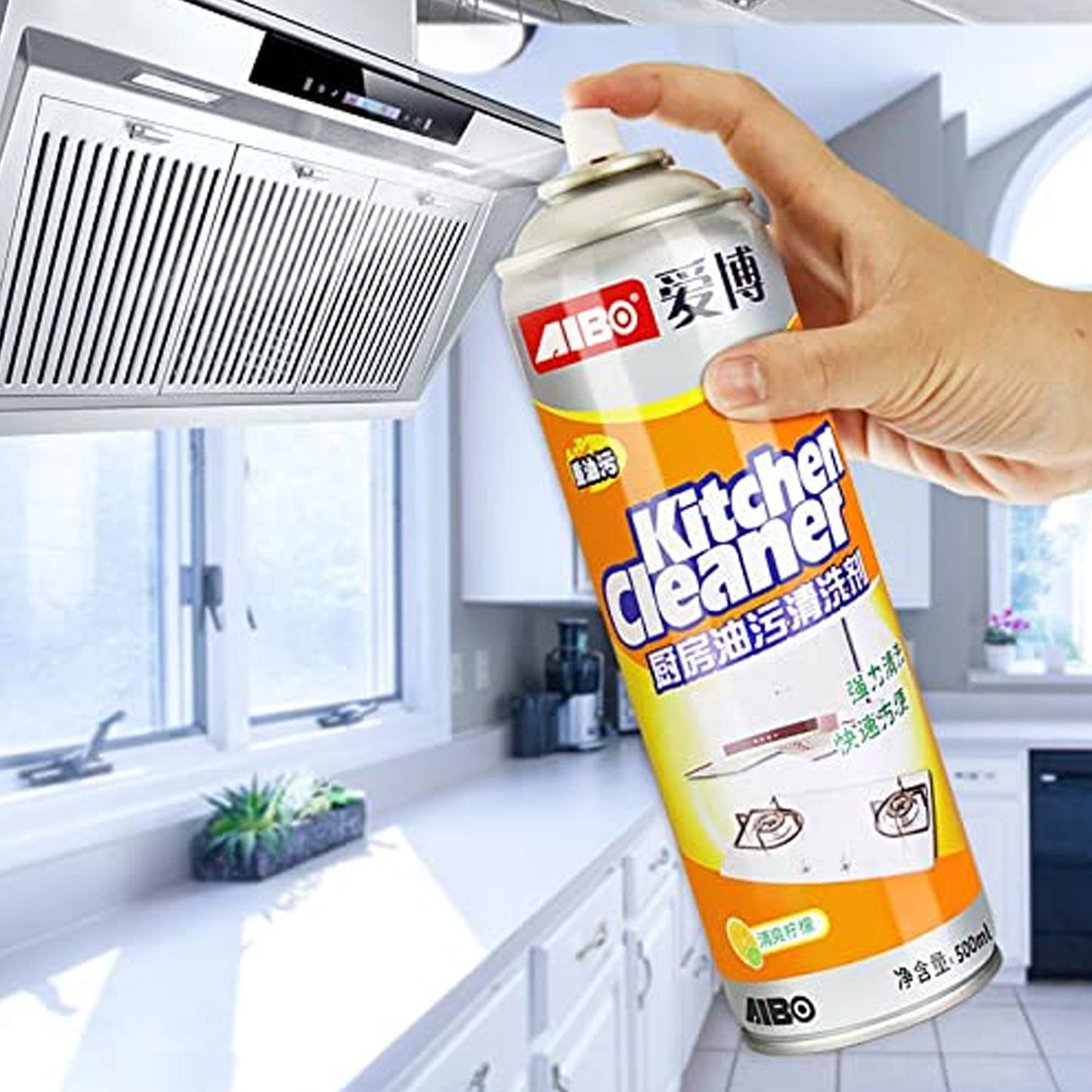 1331 Multipurpose Bubble Foam Cleaner Kitchen Cleaner Spray Oil Grease Stain Remover Chimney Cleaner Spray Bubble Cleaner All Purpose Foam Degreaser Spray (500 Ml)
