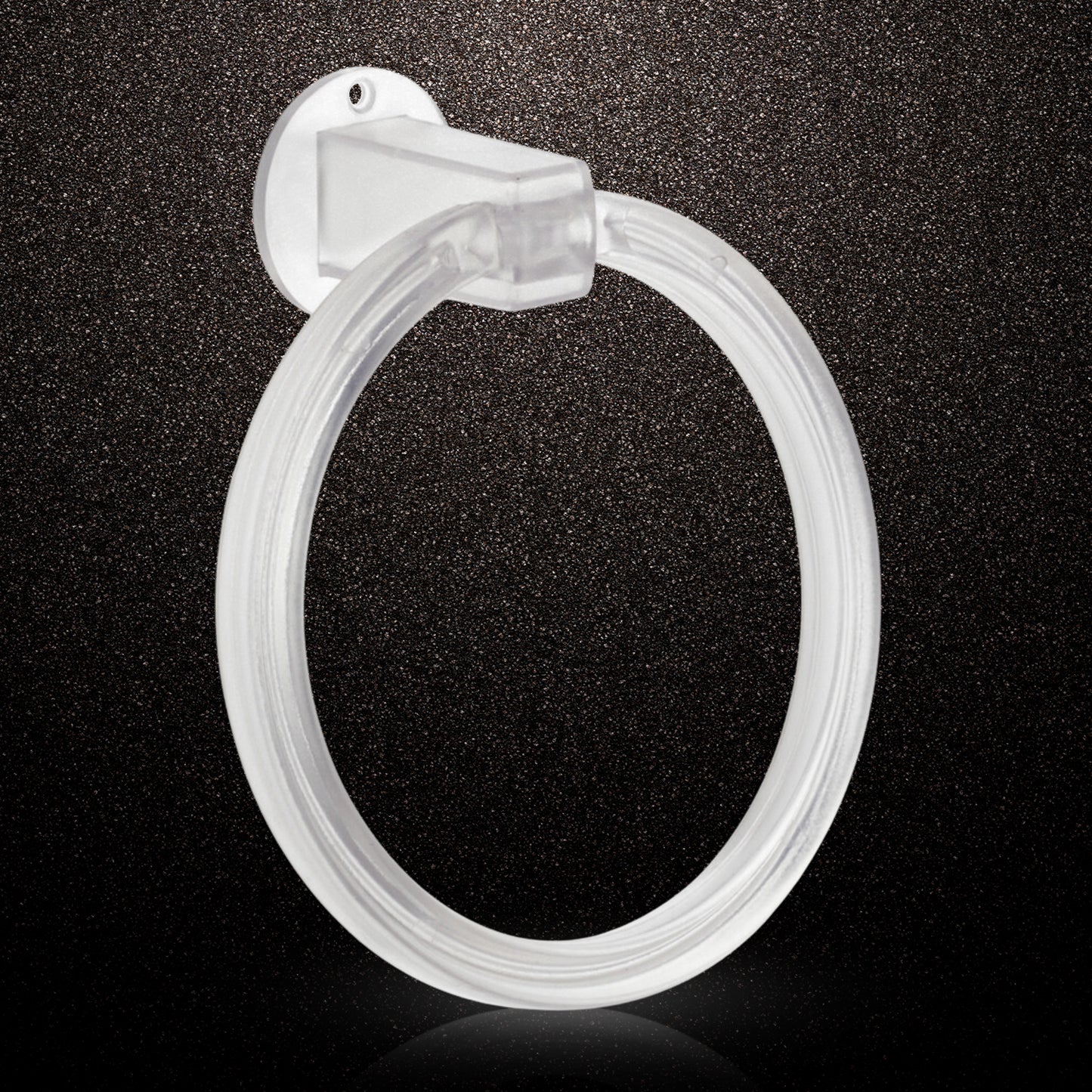 Unbreakable Abs Round Towel Ring Wall Mounted Stand Holder (1 Pc)