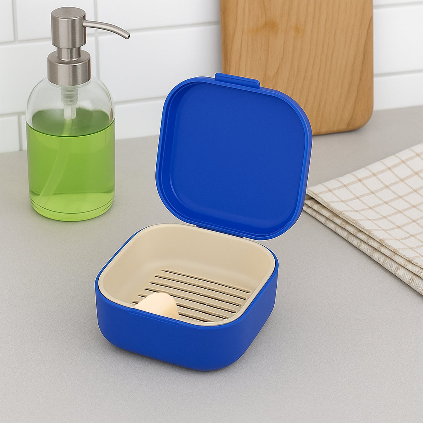 Blue Oblivion Multi-purpose Storage Box With Lid (1 Pc)