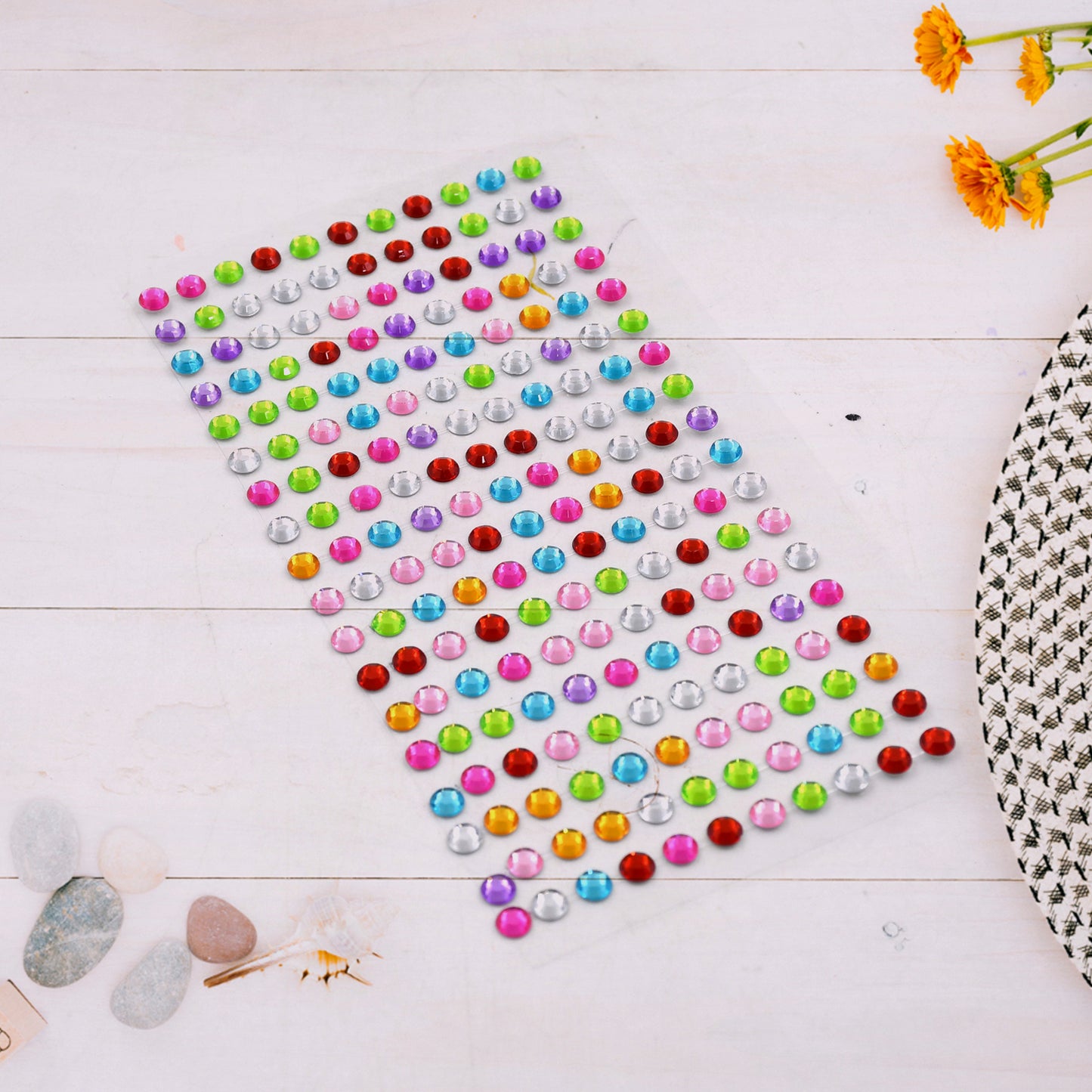 Self Adhesive Multi Size Shaped Shining Stones Crystals Stickers For Art Craft Mobile Phone Decoration Jewellery Making School Projects Creative Work