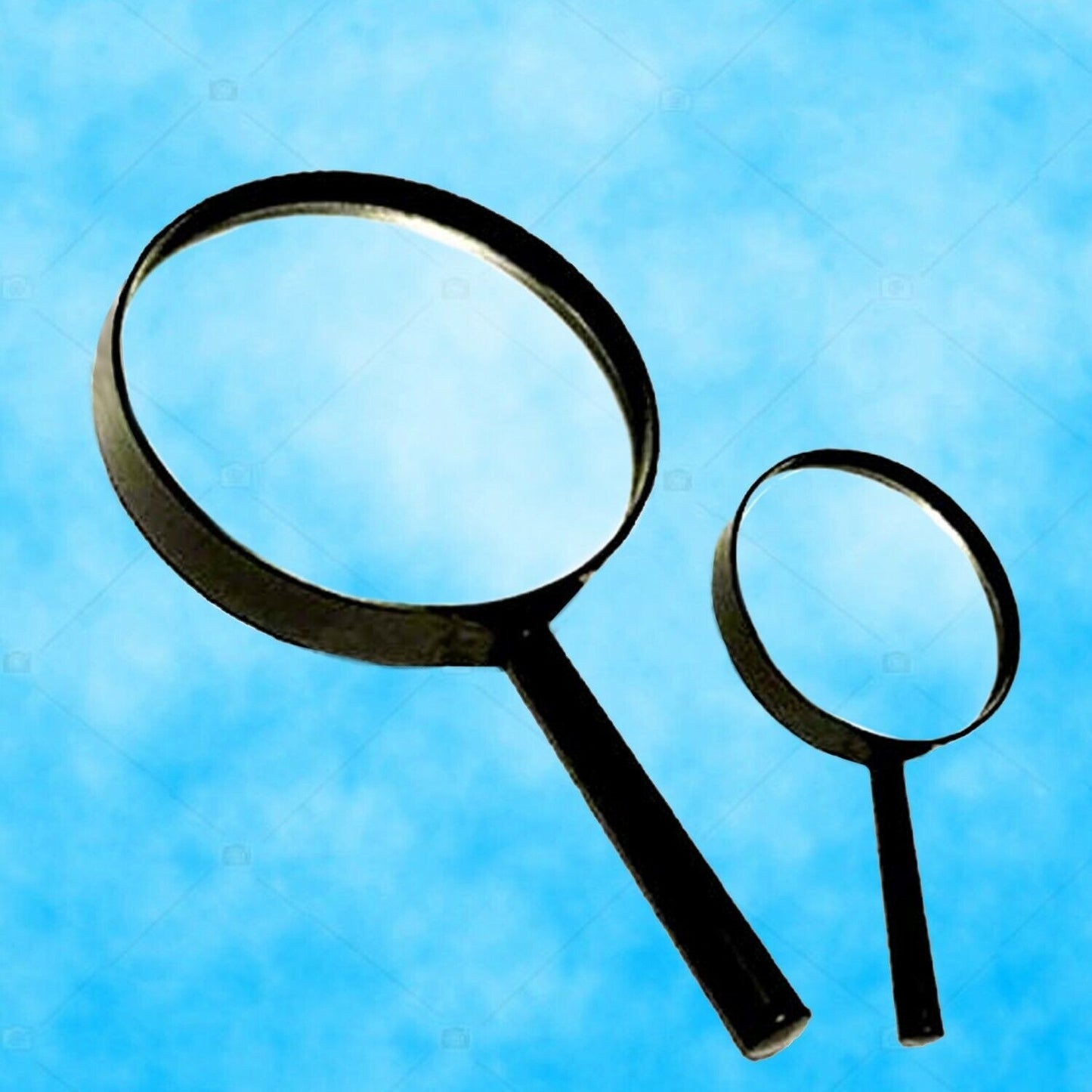 9144 Magnifying Glass Lens - Reading Aid Made Of Glass - Real Glass Magnifying Glass That Can Be Used On Both Sides - Glass Breakage-proof Magnifying Glass Protect Eyes 75mm 50mm (2pc Set)