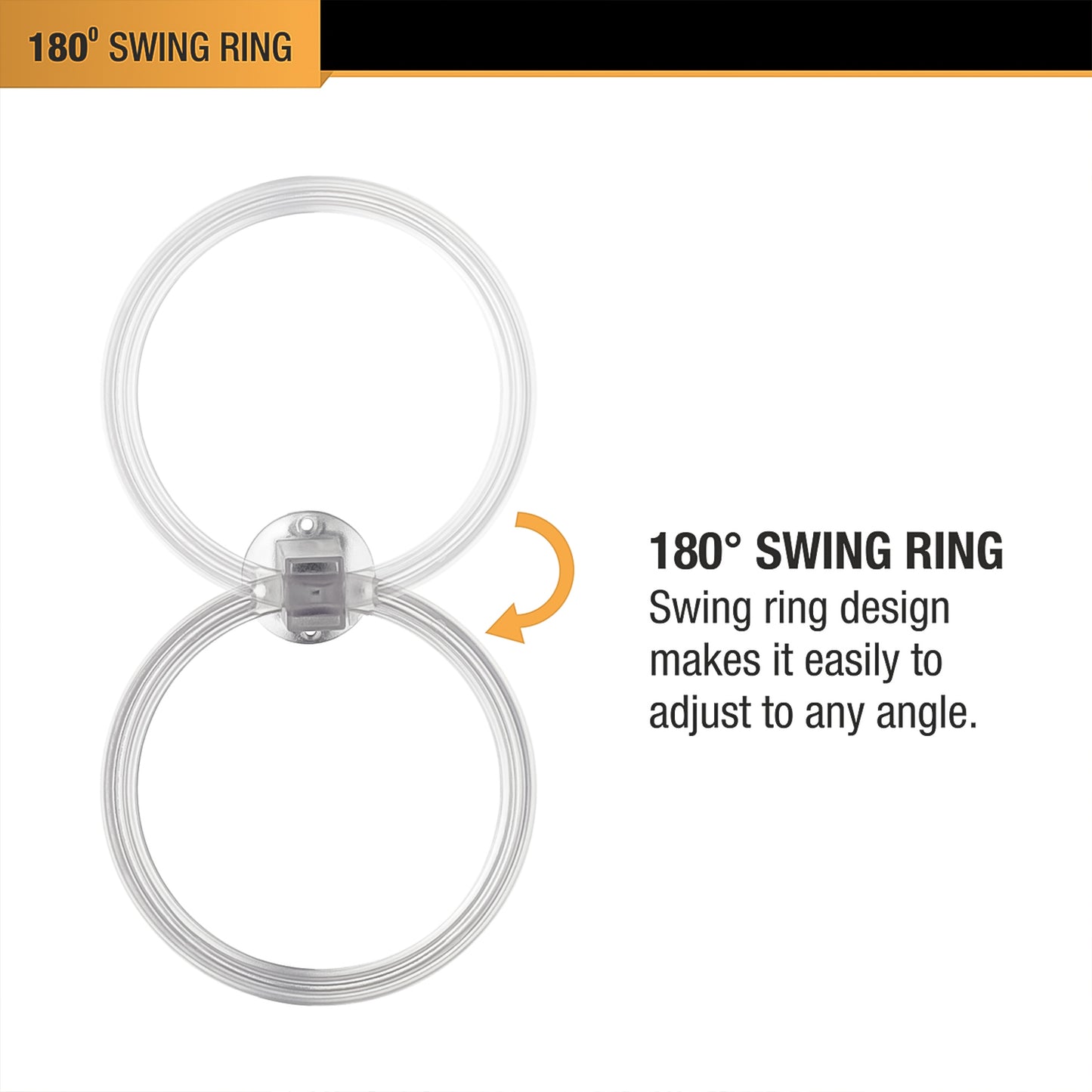 Unbreakable Abs Round Towel Ring Wall Mounted Stand Holder (1 Pc)