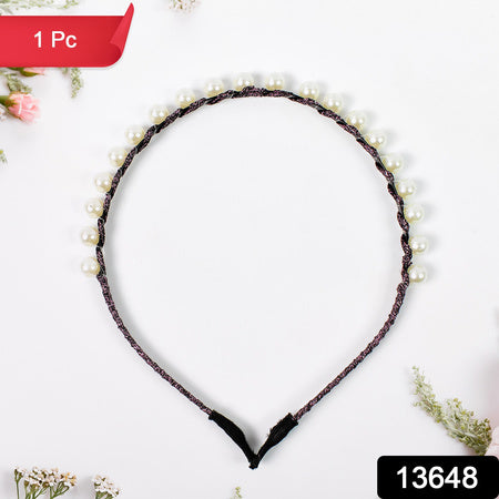Hairband Pearls Fancy Party Hairband (1 Pc Mix Design)