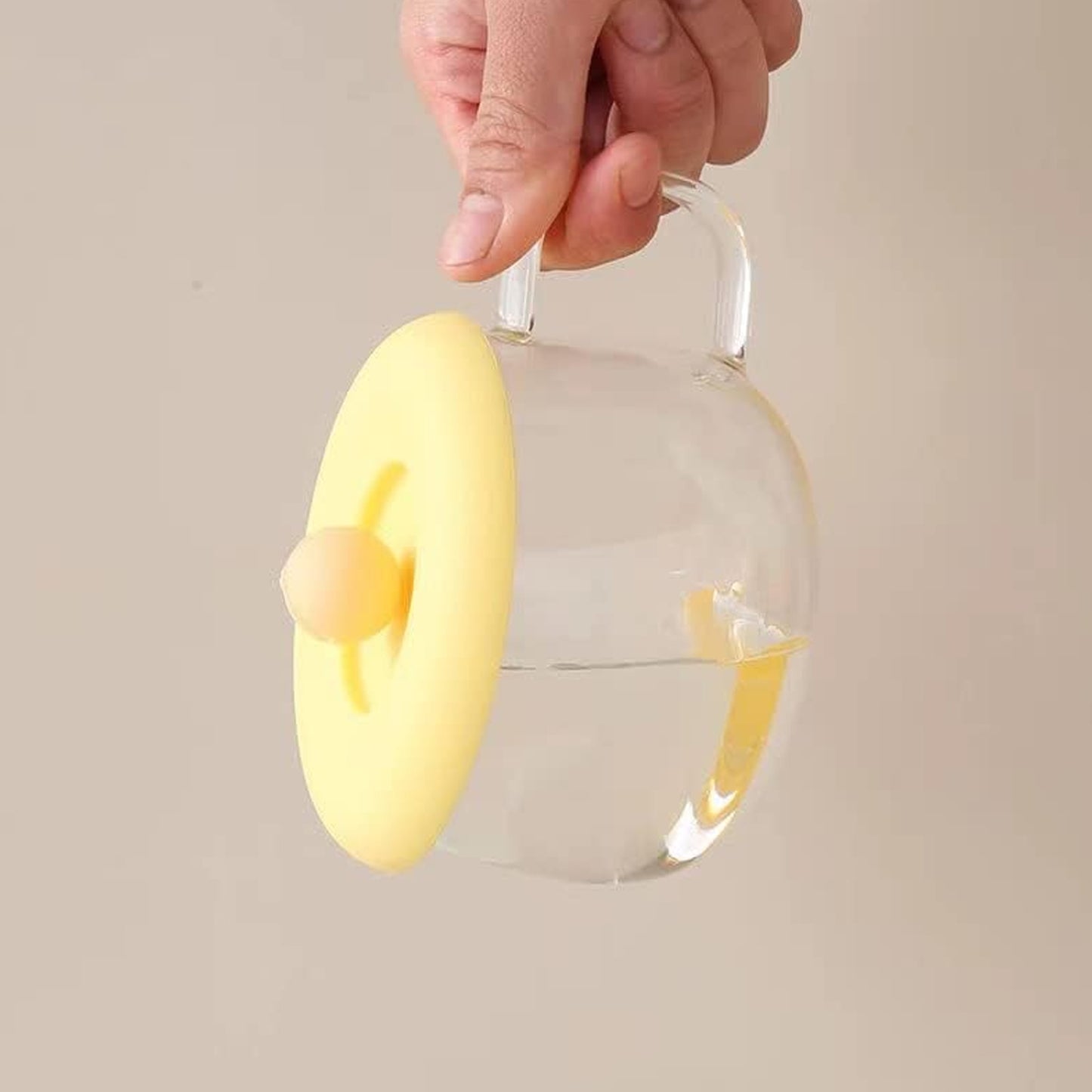 Cup Mug Lid Dust Proof Silicone Rubber Airtight Seal (Cup Spoon Not Included Only Lid 1 Pc)