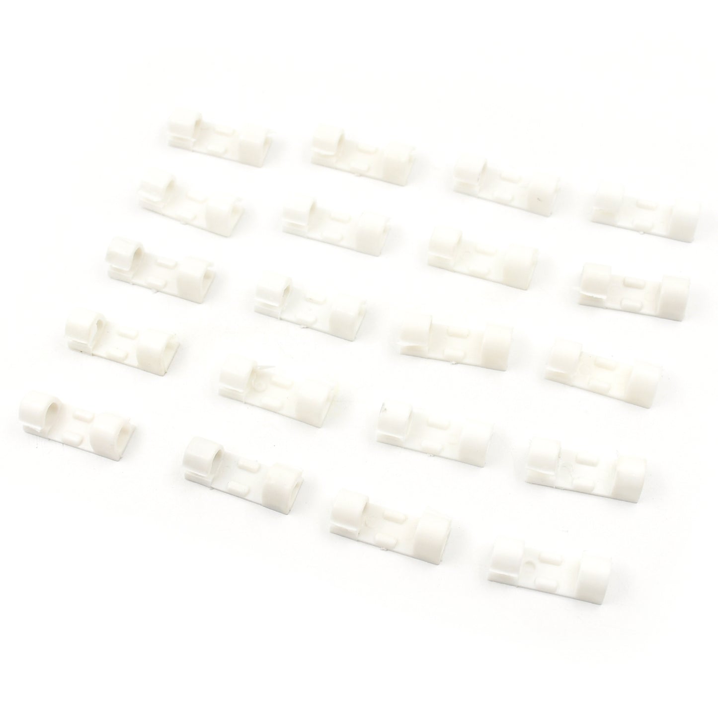 9502 Plastic Clips Stronger Adhesive Tape Cable Manager Wire Manager Wire Clamp Wire Clips For Cable Cable Organizer Cord Holder Cord Clips For Car Office And Home (20 Pcs Set)