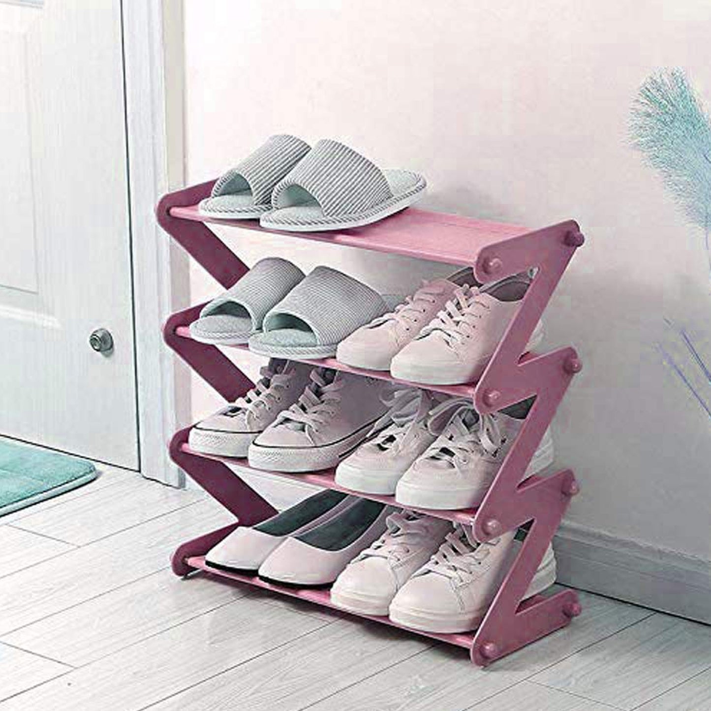 Shoe Rack Z-shaped Four Layer (1 Pc 4 Layer)