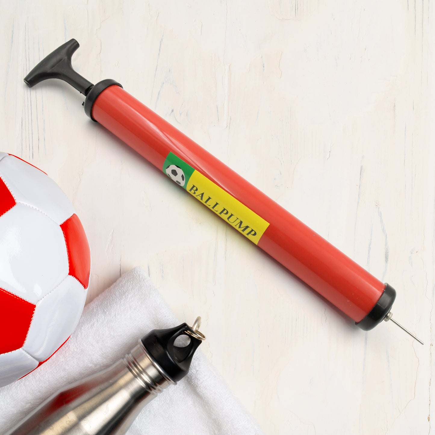 Inflator Air Ball Pump Soft Bouncing Ball Development Kids Toy Sports Plastic Pump For Soccer Basketball Football Volleyball Ball (24 Cm 33.5 Cm)