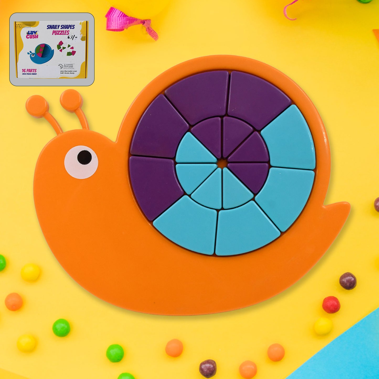 17991 Toys Snail Puzzle Kids Mini Travel Puzzle Games Pre School Toys Develops Motor Reasoning Skills Stem Educational Toy Birthday Gifts 3 - 6 Year Kids Brain Games For Kids Building Blocks For Kids (Mix Color)