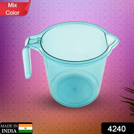 4240 Bathroom Accessories Organization - High Quality Plastic Mug For Bathroom Pp Material Muga (Mix Color 1 Pc)