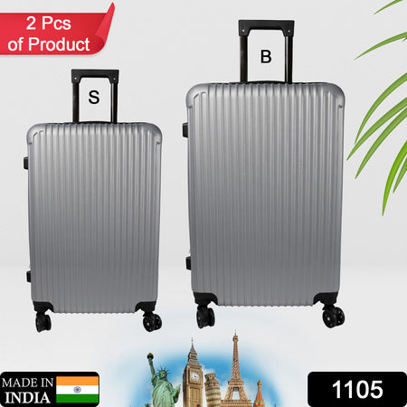 1105 Trolley Bag Big And Small Suitcase Bag For Men Women Use Bag ( Set Of 2 )