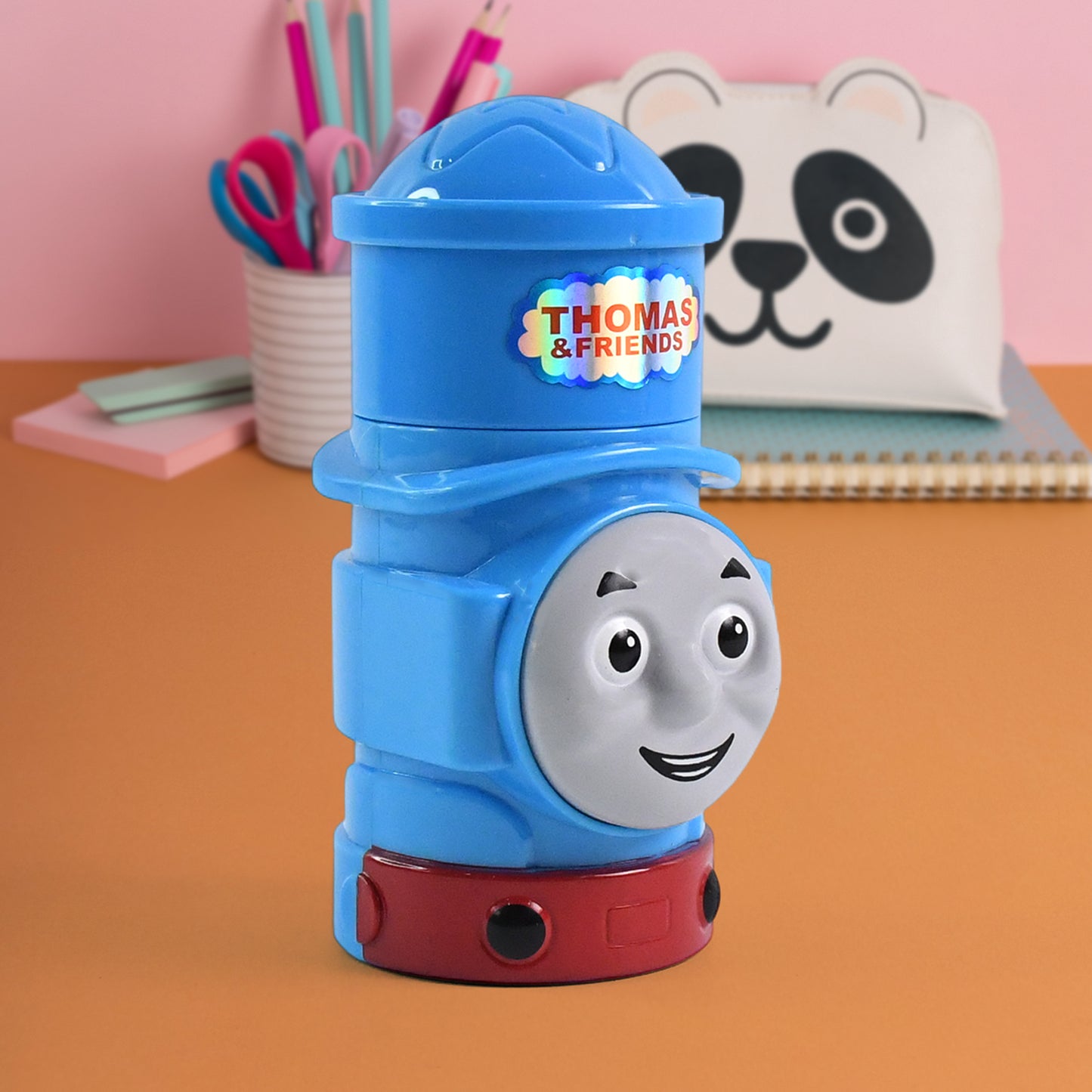 Plug-and-play Cartoon Mini Fan In Train Character Design