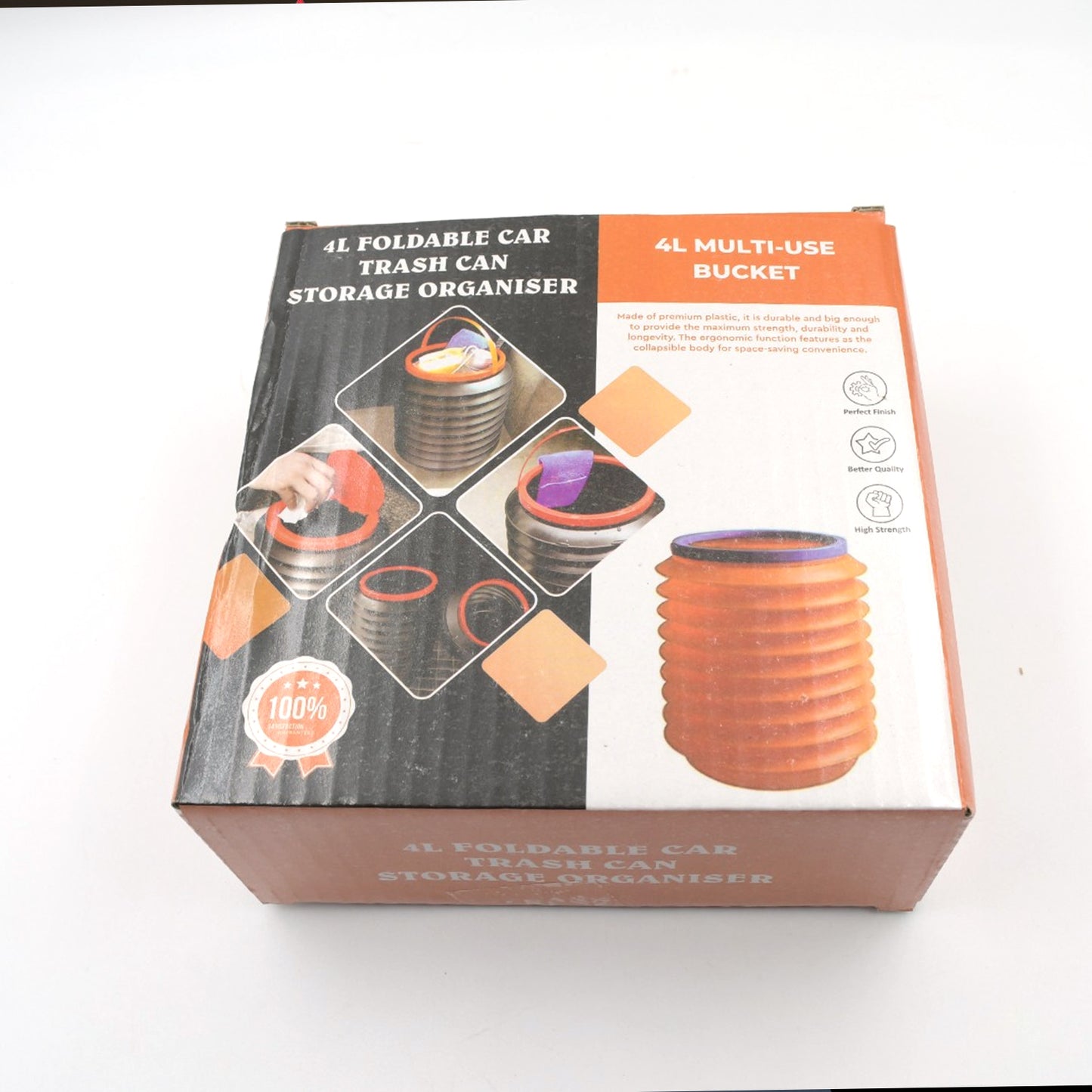 0245 Foldable Storage Bucket Water Container Dustbin Multiuse Bucket For Home Car Kitchen Use Bucket