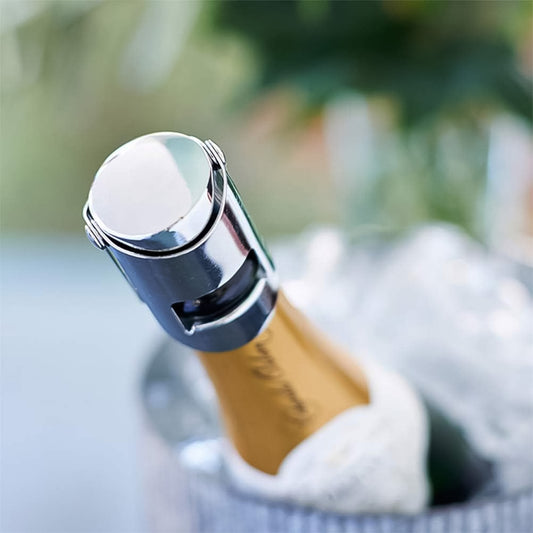 2334 Stainless Steel Sealed Sparkling Champagne Bottle Stopper Big Size