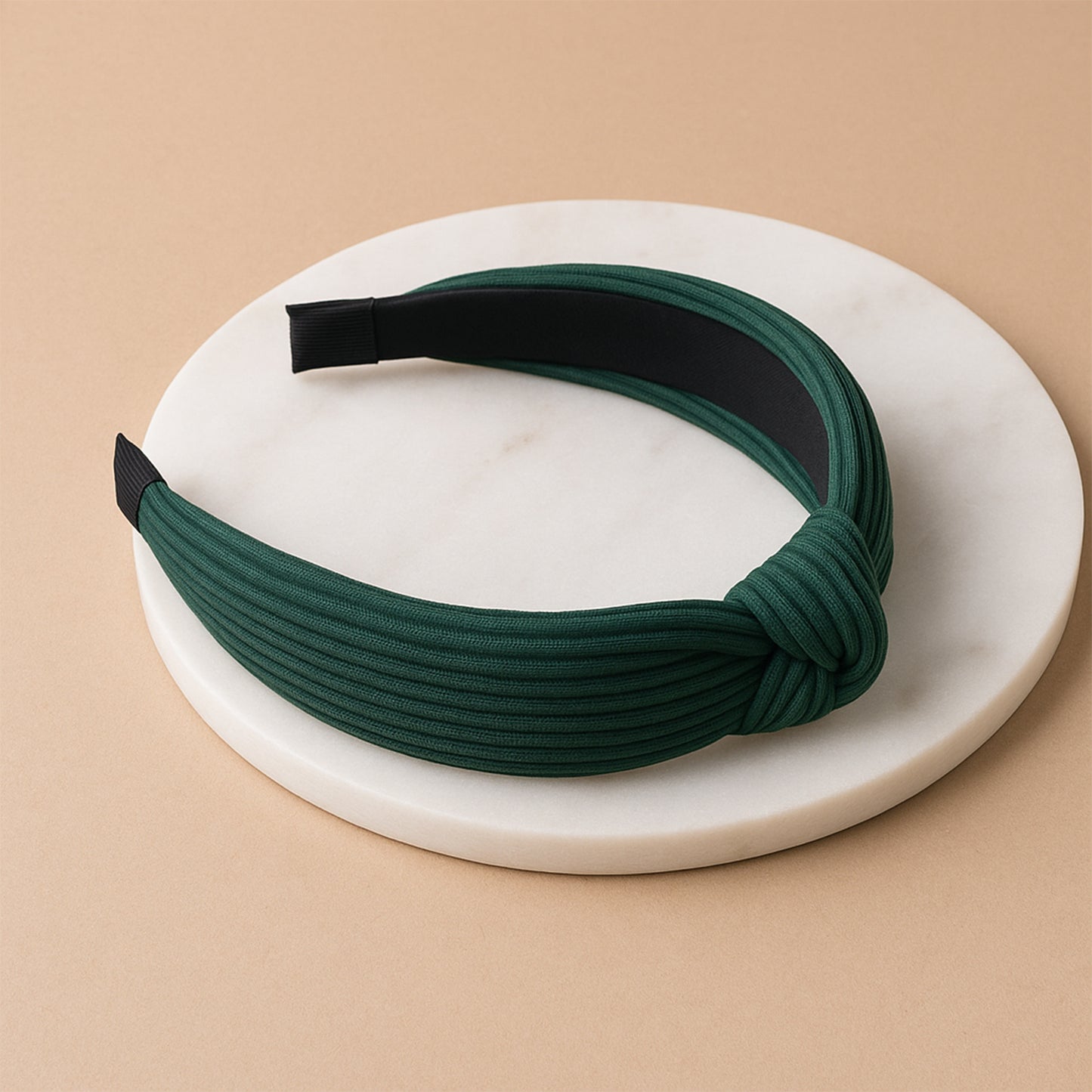 Womens Ribbed Texture Knot Design Hairband (1 Pc  Mix Design)