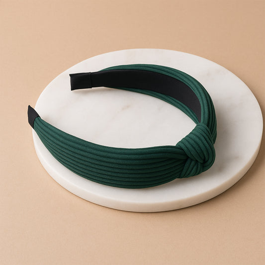 Womens Ribbed Texture Knot Design Hairband (1 Pc  Mix Design)