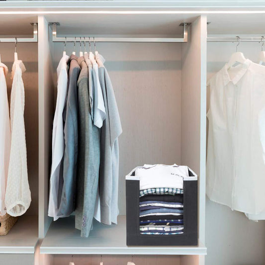 Closet Organizer-Foldable Shirts and Clothing Organizer Stackers(Pack of 4)