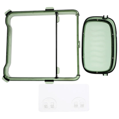2-in-1 Self-adhesive Towel Hanger  Soap Holder Stand (1 Pc)