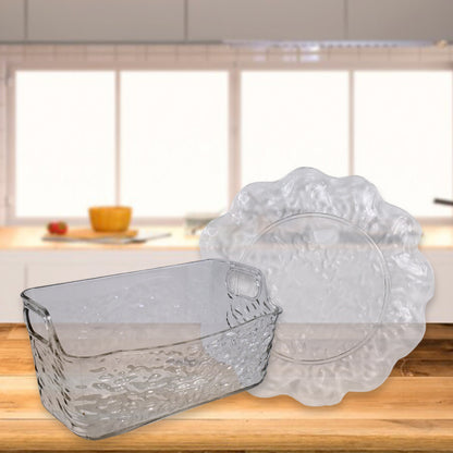 9 In 1 Plastic Bowl With Serving Tray  Plates Set