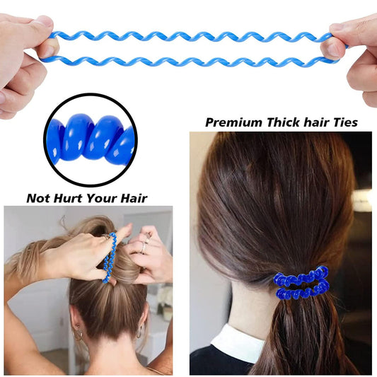 Telephone Wire Hair Bands Pack Of 2 Pc  Multicolour)