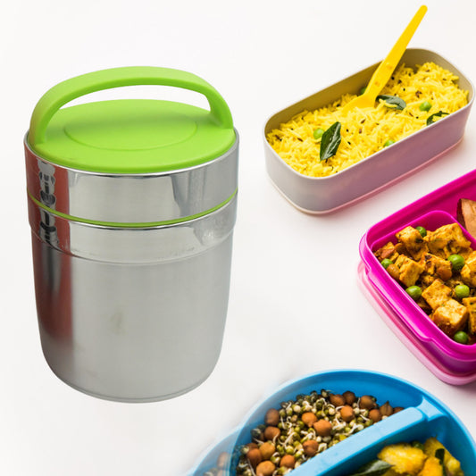 5525 Leak-proof Thermos Flask For Hot Food Warm Soup Cup Vacuum Insulated Lunch Box Food Box For Thermal Container For Food Stainless Steel (1.8 L)