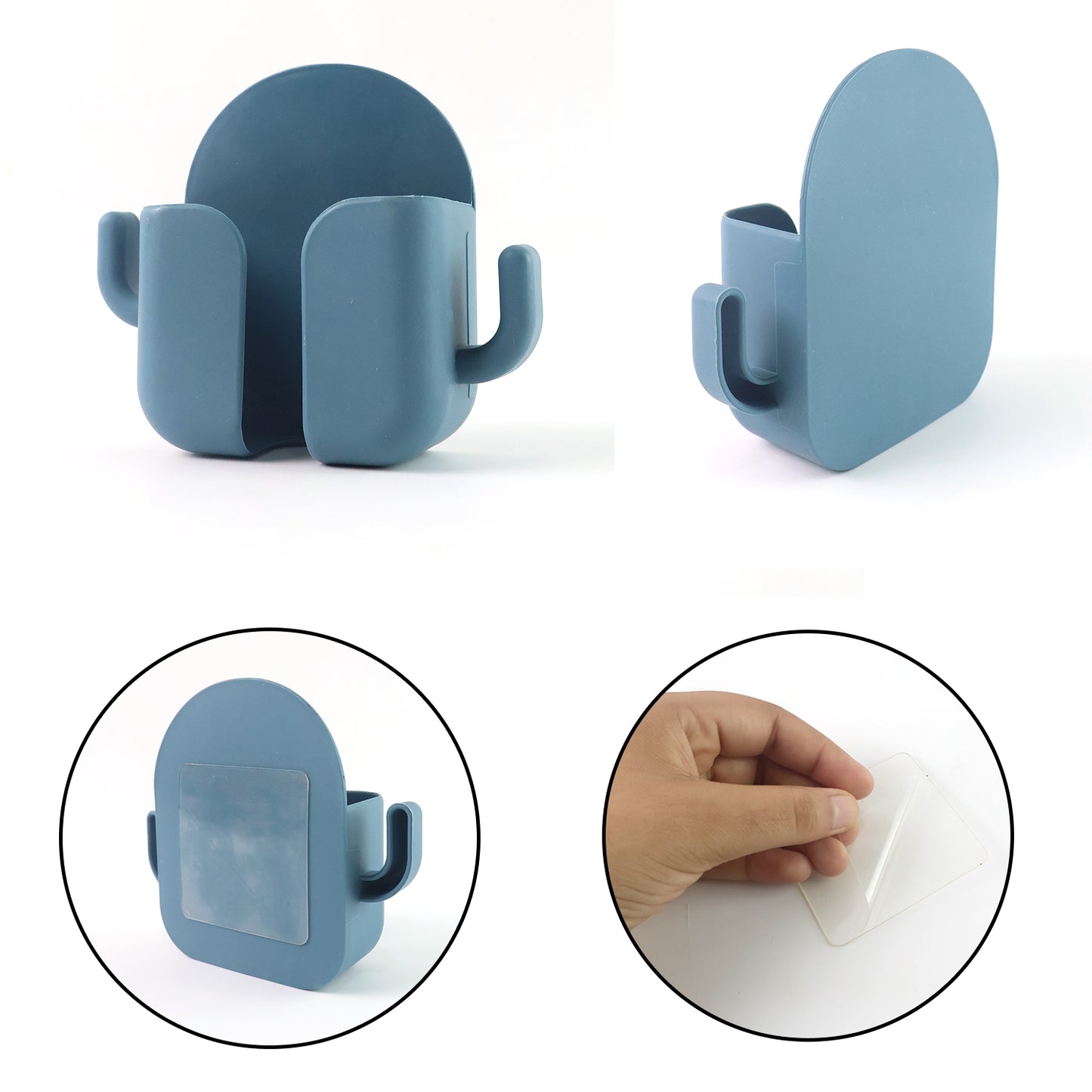 Wall Mounted Adhesive Phone Holder  Remote Organizer(1pc)