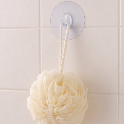 Transparent Wall-mount Adhesive Hook With Strong Grip (1 Pc)