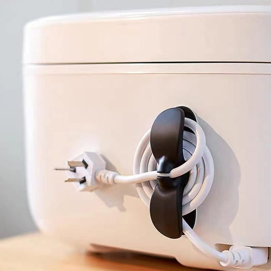 12657 Power Plug Holder Organizer For Appliances Tidy Cord Winder Cable Organizer Self Adhesive Wire Wrap Holder For Coffee Maker Pressure Cooker Etc (1 Pc  8x3 Cm)
