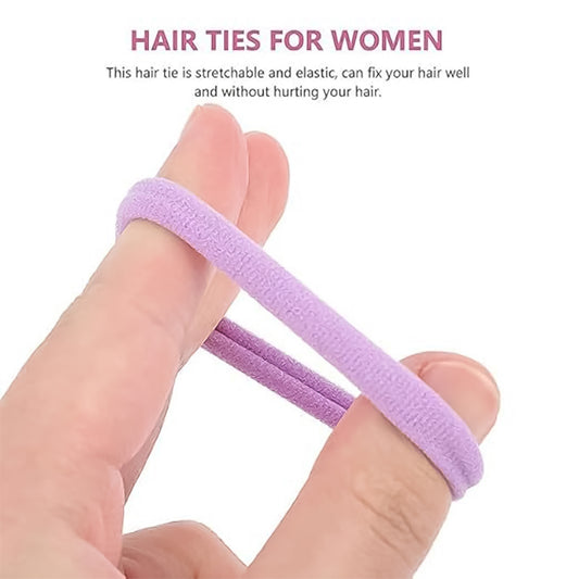 Soft Elastic Hair Bands Set For Girls (24 Pc)