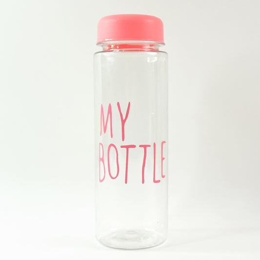 350 Ml Approx Transparent Plastic Water Bottle With Leakproof Lid (1 Pc)