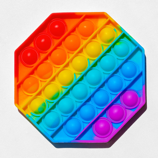 4475 Octagon Shape Silicone Push Bubbles Toy For Autism Push Toy For Kids Fidget Popping Sounds Toy