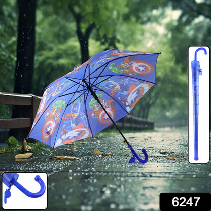 6247 Umbrella With Handle And Lightweight Safety Round Plastic Cap