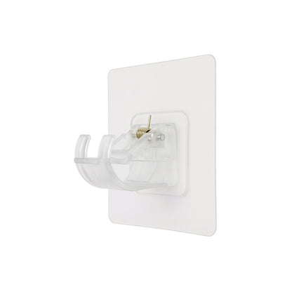 Self-adhesive Transparent Wall Hook Holder Clip (1 Pc)