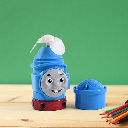 Plug-and-play Cartoon Mini Fan In Train Character Design