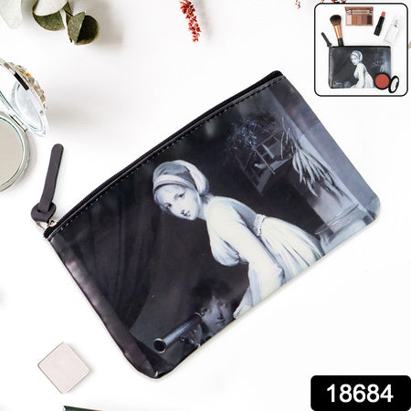 Stylish Multipurpose Makeup  Stationery Bag (19x12cm  1pc)