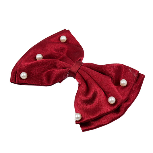 Hair Bow Knot Clip Suitable For Girls (1 Pc  Multicolour)