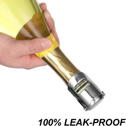 2334 Stainless Steel Sealed Sparkling Champagne Bottle Stopper Big Size