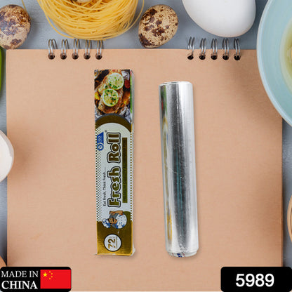 5989 Premium Quality Food Grade Aluminum Foil Roll Heavy Duty Non Stick Thick Aluminum Foil Sheet Baking Grilling Tool 72mtr (1pc)