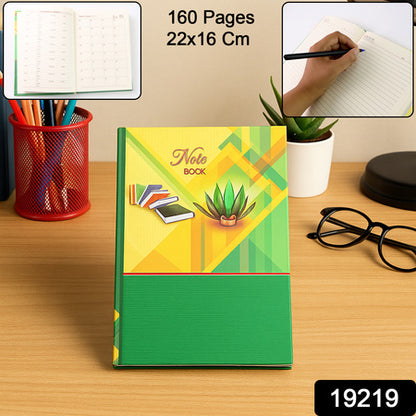 Hardcover Ruled Notebook With Calendar  160 Pages 22x16 Cm (1 Pc)